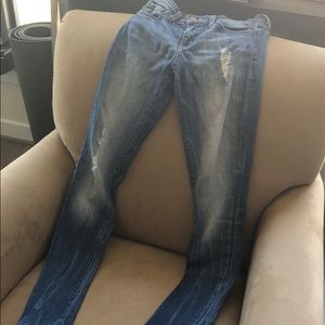 Flying monkey distressed jeans, size 25